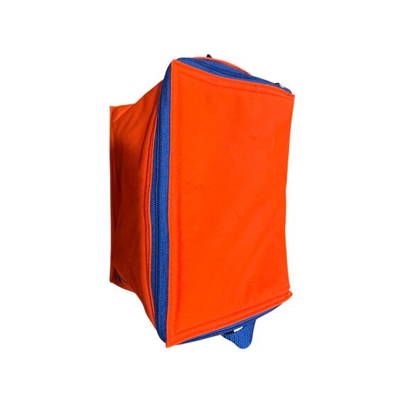 LaTique Red Blue Insulated Lunch Tote Cooler bag 1980/1990/ Vintage EUC - Picture 6 of 9